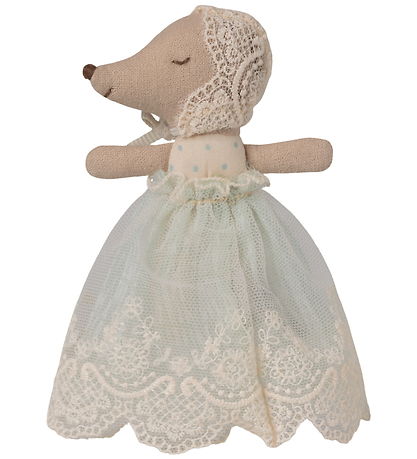 Maileg Bamse - Baby Mouse In Gown - Mint