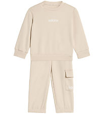 adidas Performance Sweatsæt - I Lin FL Jog - Crli/White