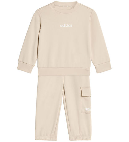 adidas Performance Sweatsæt - I Lin FL Jog - Crli/White