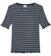 Mads Nørgaard T-shirt - Tuviana - Sky Captain/Vanilla Ice/Cashm