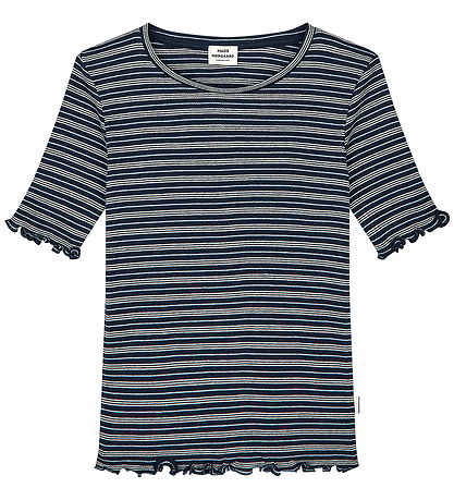 Mads Nørgaard T-shirt - Tuviana -  Sky Captain/Vanilla Ice/Cashm