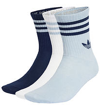 adidas Originals Strømper - 3-pak - 3S Crew - Wonblu/Nindig/Whit