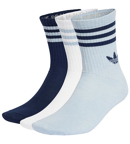 adidas Originals Strømper - 3-pak - 3S Crew - Wonblu/Nindig/Whit