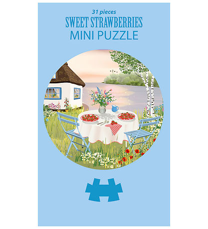 Vissevasse Puslespil - Mini - 31 Brikker - Sweet Strawberries