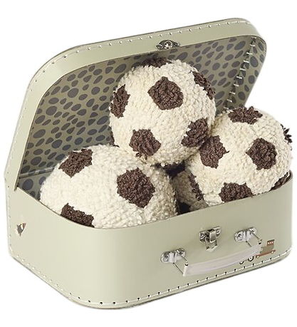 Smallstuff Fodbold - Strik - Off White/ Brown