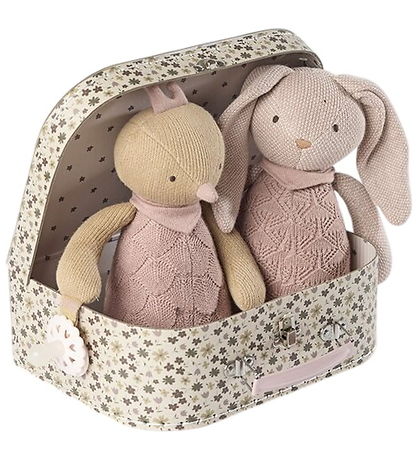 Smallstuff Kuffert - Medium - Blomster - Dark Rose