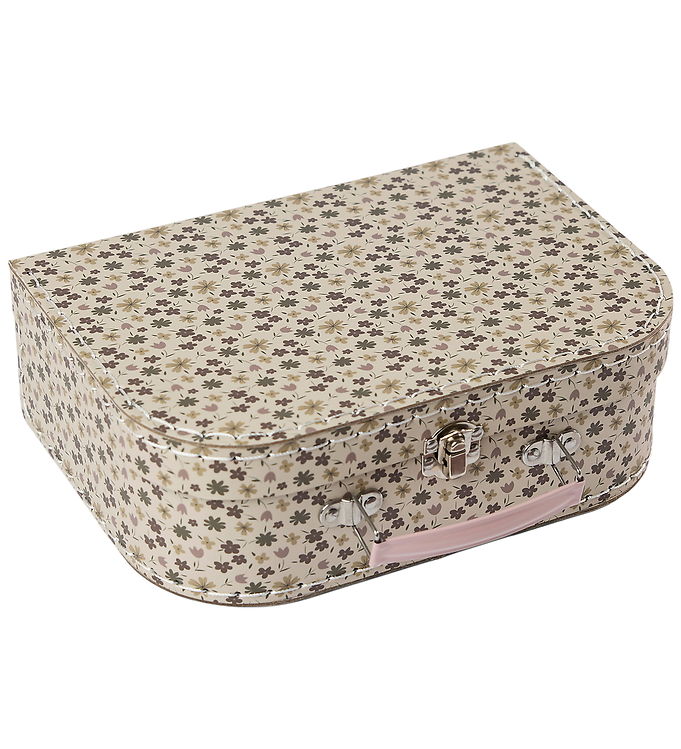Smallstuff Kuffert – Medium – Blomster – Dark Rose