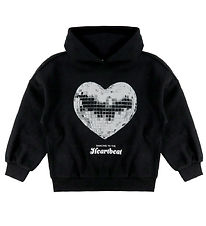 Kids Only Hættetrøje - KogMarita - Black/Heart