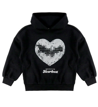 Kids Only Hættetrøje - KogMarita - Black/Heart