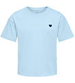 Kids Only T-shirt - Noos - KogMaiken - Kentucky Blue/Heart Emb/N