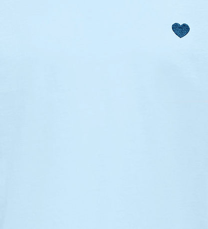 Kids Only T-shirt - Noos - KogMaiken - Kentucky Blue/Heart Emb/N
