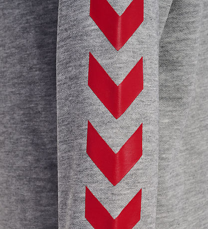 Hummel Hættetrøje - hmlJR REG DBU - Grey Melange