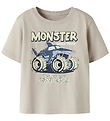 Name It T-shirt - NmmVanyo - Chateau Gray/Monster Shark