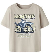Name It T-shirt - NmmVanyo - Chateau Gray/Monster Shark