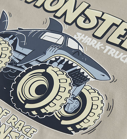 Name It T-shirt - NmmVanyo - Chateau Gray/Monster Shark