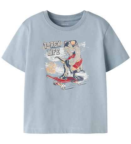Name It T-shirt - NmmVanyo - Blue Fog/Dino Skate