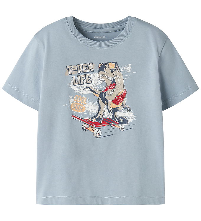 Name It T-shirt - NmmVanyo - Blue Fog/Dino Skate