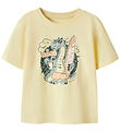 Name It T-shirt - NmmVanyo - Double Cream/Dino Surf