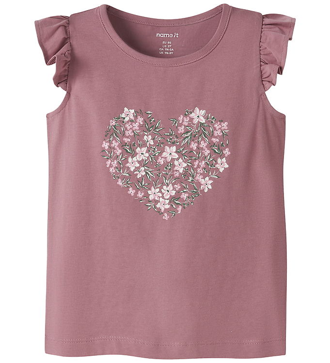 Name It Top - NmfVayana - Mesa Rose/Rose Flowers
