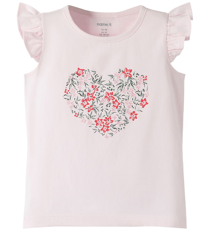 Name It Top - NmfVayana - Cradle Pink/Red Flowers
