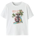 Name It T-shirt - NmmVoto - Bright White/Surf Dog