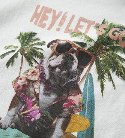 Name It T-shirt - NmmVoto - Bright White/Surf Dog