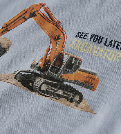 Name It T-shirt - NmmVoto - Blue Fog/Excavator