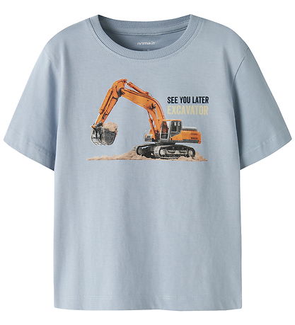 Name It T-shirt - NmmVoto - Blue Fog/Excavator