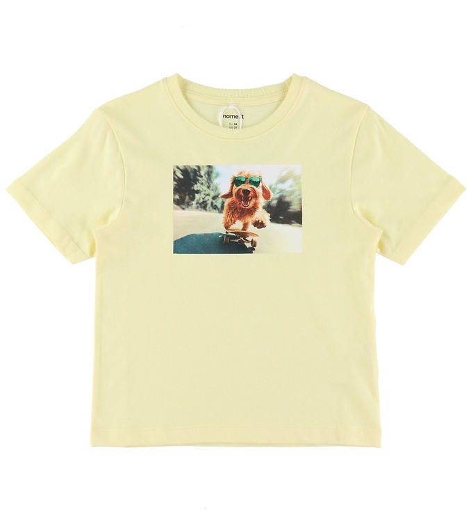 Name It T-shirt - NmmVoto - Double Cream/Skater Dog