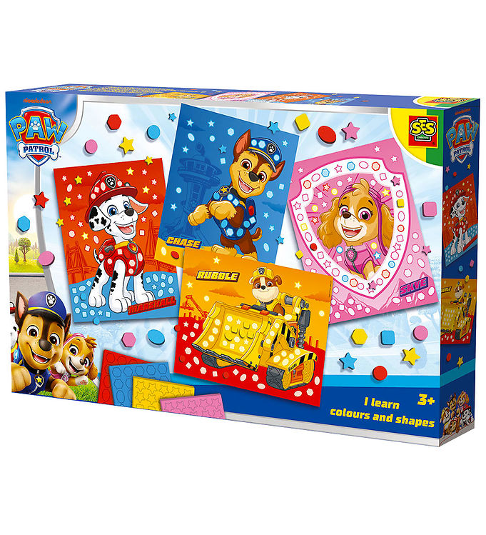 SES Creative Kreasæt - Paw Patrol - Jeg Lærer Former Og Farver