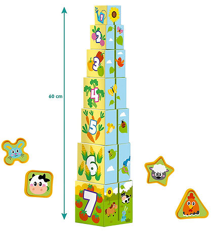 SES Creative Stableklodser Og Puttekasse - 2-i-1 - Bondegårdsdyr