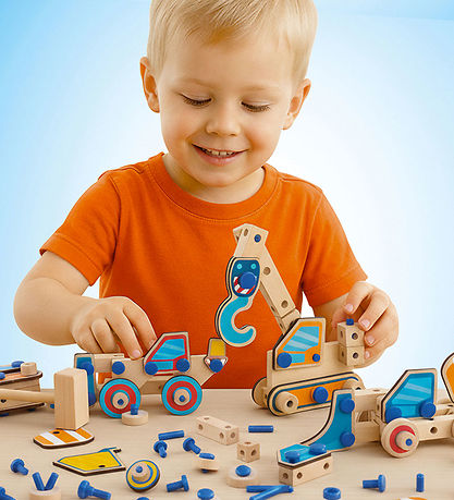 SES Creative Kreasæt - Brix Junior - Arbejdskøretøjer