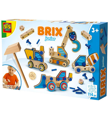 SES Creative Kreasæt - Brix Junior - Arbejdskøretøjer