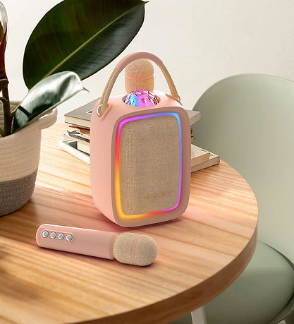 Mobility On Board Højtaler m. Mikrofon - Singy Party - Pink