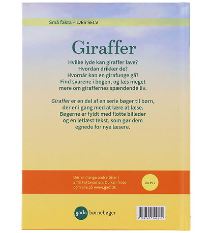 Gads Forlag Bog - Små Fakta - Læs Selv - Giraffer