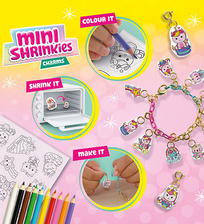 SES Creative Krympeplast - Mini Shrinkies - Søde Enhjørninger