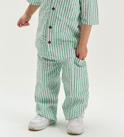 The New Bukser - TnstTate - Creme De Menthe Striped