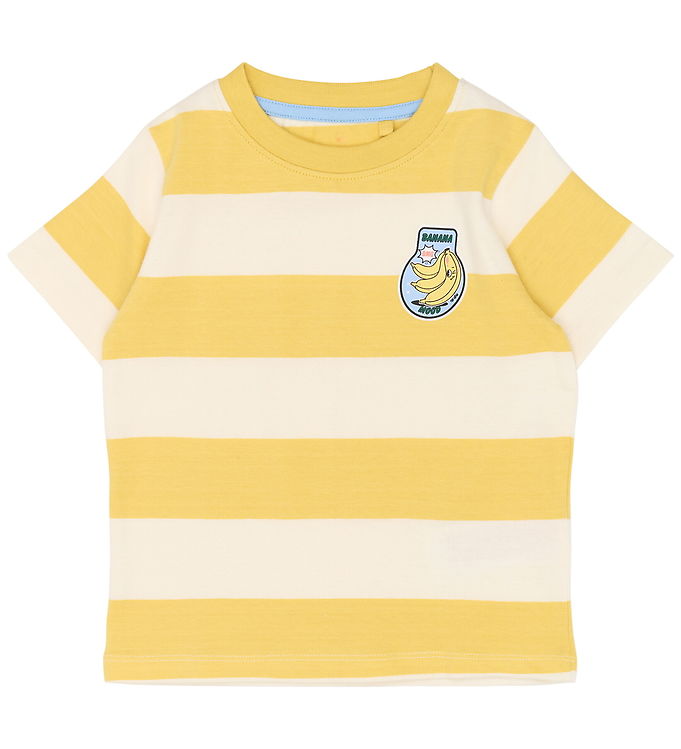 The New Siblings T-shirt - TnstTrevor - Cream Gold Striped