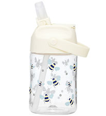 Vanilla Copenhagen Water Bottle w. Straws - Tritan - 350 mL - Ho
