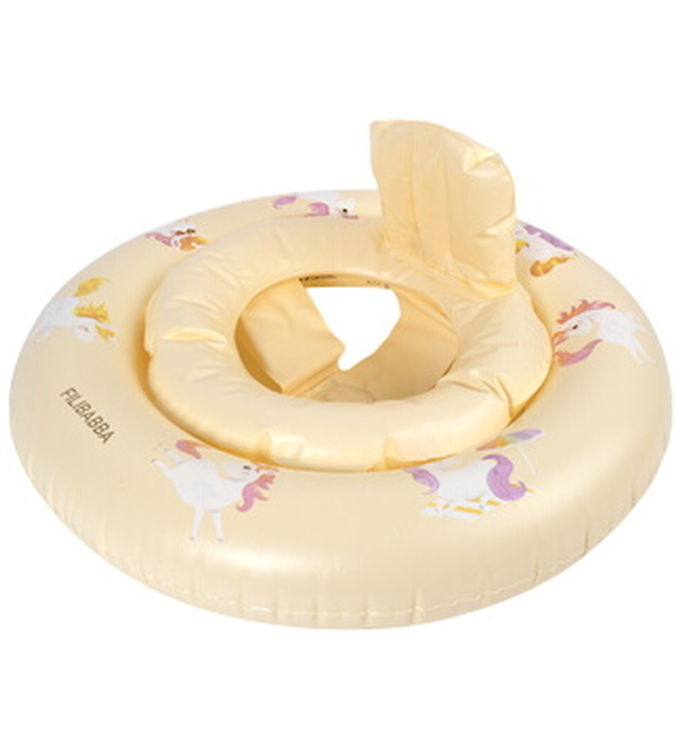 Filibabba Babybadering - Alfie - 60 cm - Unicorn Shores - Yello