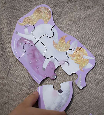 Filibabba Puslespil - 7-pak - Unicorn Shores - Multicolour