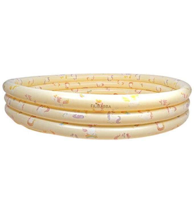 Filibabba Badebassin - Alfie - 150 cm - Unicorn Shores - Yellow