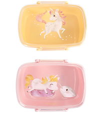 Filibabba Madkasse - 2-pak - Unicorn Shores - Yellow/ Rose