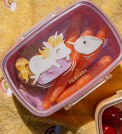 Filibabba Madkasse - 2-pak - Unicorn Shores - Yellow/ Rose