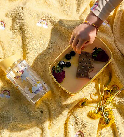 Filibabba Drikkedunk - 400 ml - Unicorn Shores - Yellow