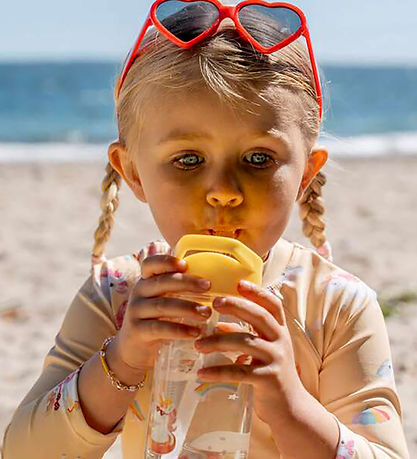 Filibabba Drikkedunk - 400 ml - Unicorn Shores - Yellow