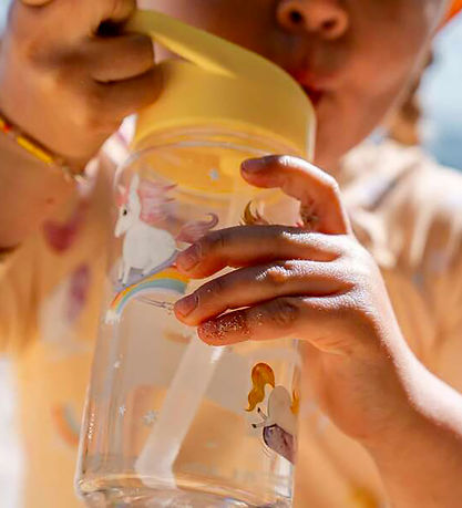 Filibabba Drikkedunk - 400 ml - Unicorn Shores - Yellow