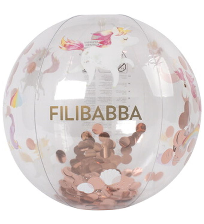 Filibabba Badebold - Alfie - 40 cm - Unicorn Shores - Konfetti