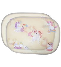 Filibabba Solskærm Til Bil - 2-pak - Unicorn Shores - Yellow