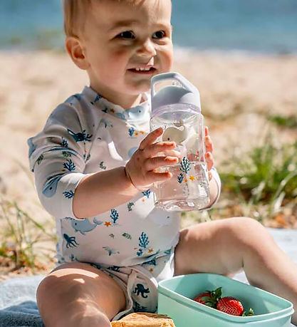 Filibabba Drikkedunk - 400 ml - Christian's Whale Tales - Blue